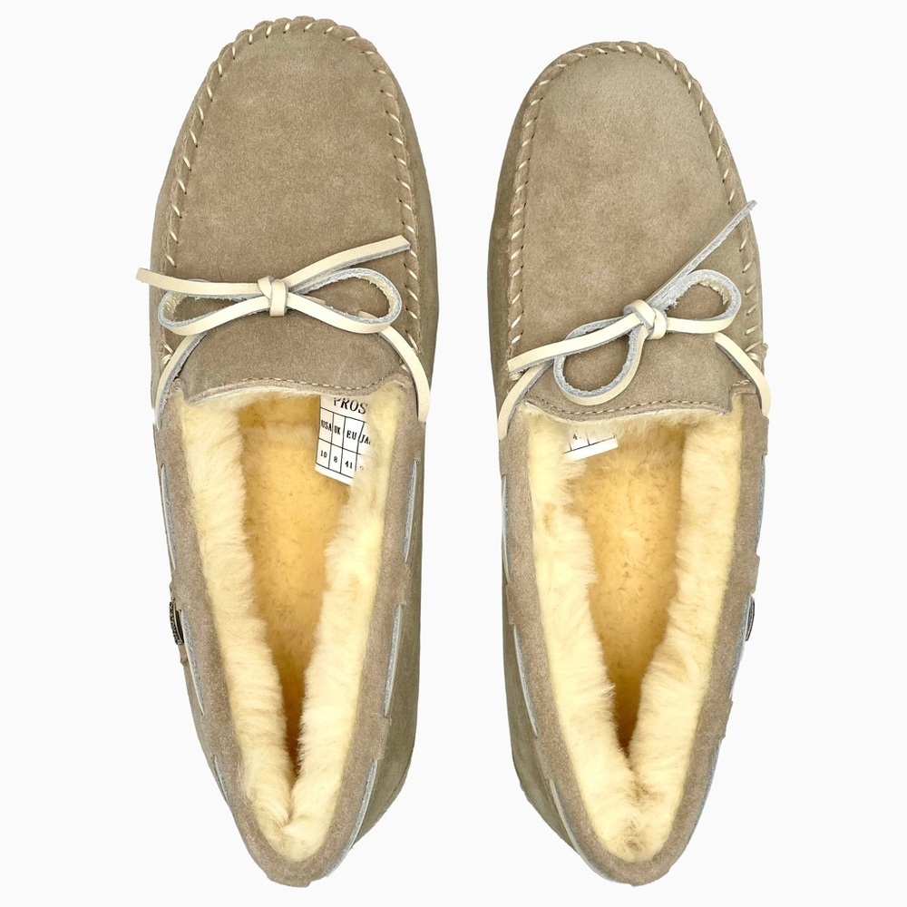 Australia Luxe Collective Prost Slippers 10 Beige Shearling Moccasin NWOB - Picture 8 of 11